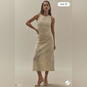 ❤️‍🔥Firm Price❤️‍🔥 Endless Rose Sleeveless Textured Midi Dress